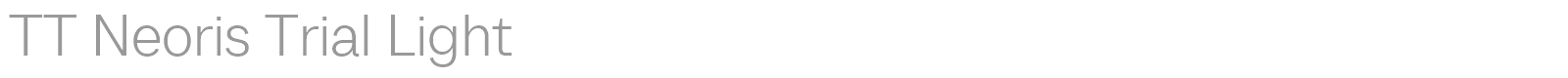 TT Neoris font preview